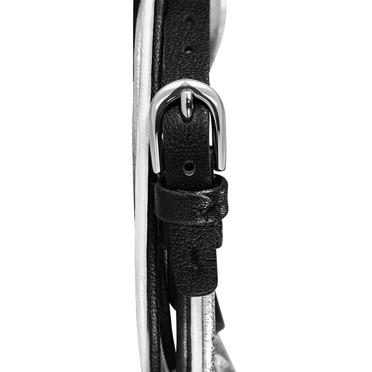 Double Petit Bracelet Noir et Argenté